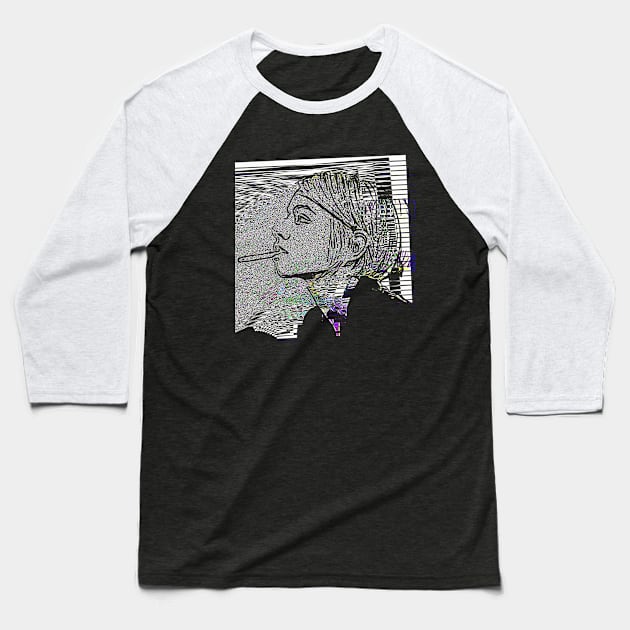 ∆∆∆ Glitch Girl #3 ∆∆∆ Original Graphic Design Work Baseball T-Shirt by CultOfRomance